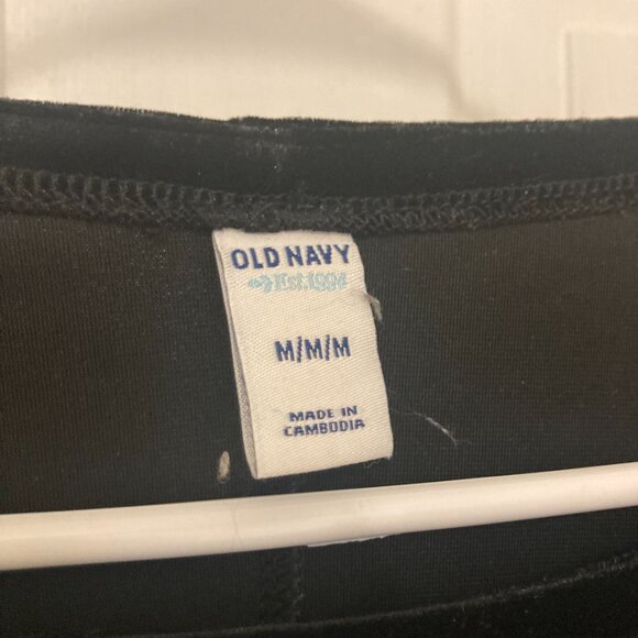 Vintage Velvet Black Long Sleeve Old Navy Dress - Picture 2 of 3